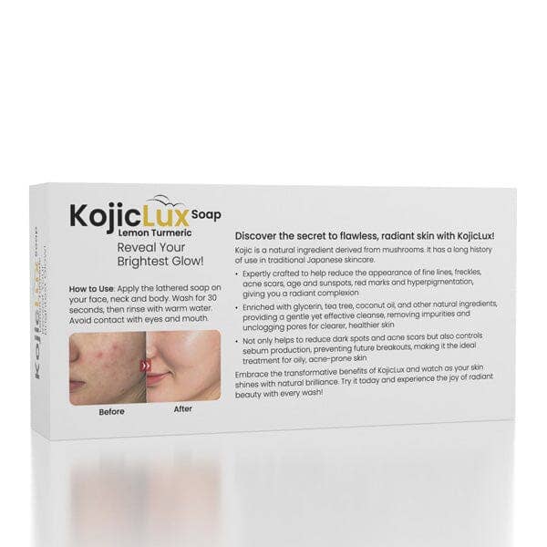 3pk Lemon Turmeric Soap Bars – Brightening Kojic Acid Skincare
