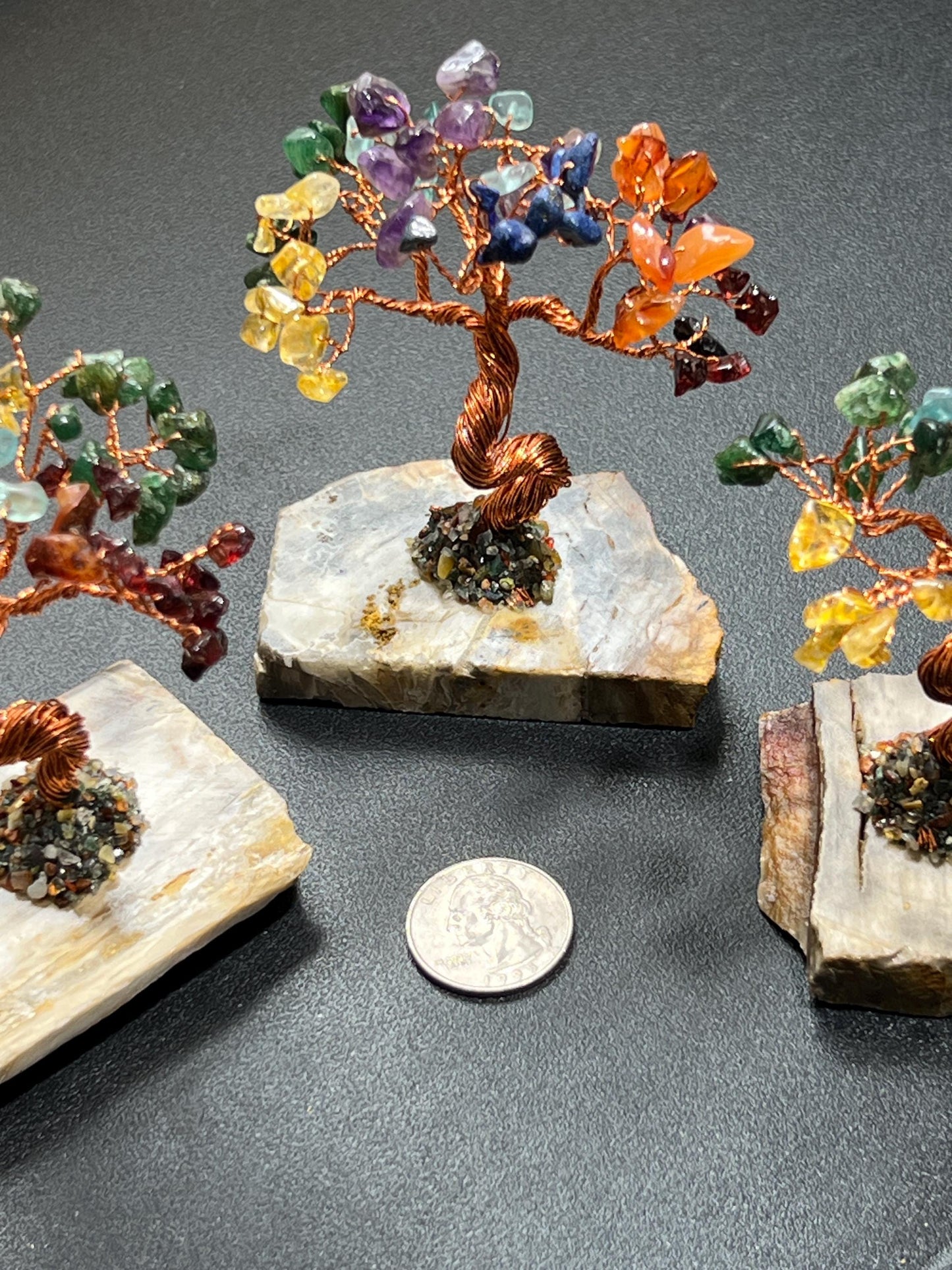Rainbow Crystal Bonsai Tree - $Money Tree$