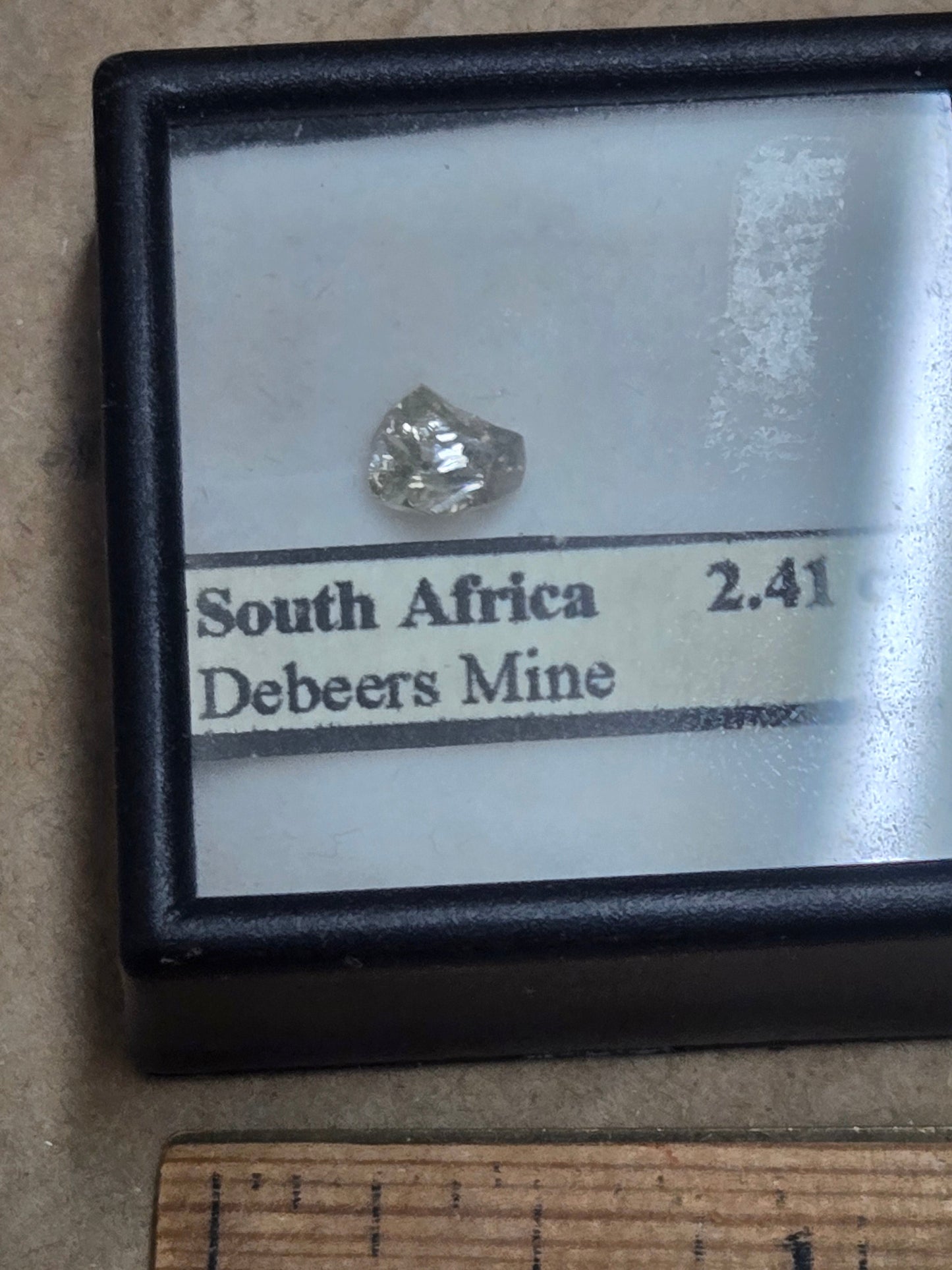 Authentic Diamond Crystal – 2 Carat Natural Gem from DeBeers Mine, South Africa
