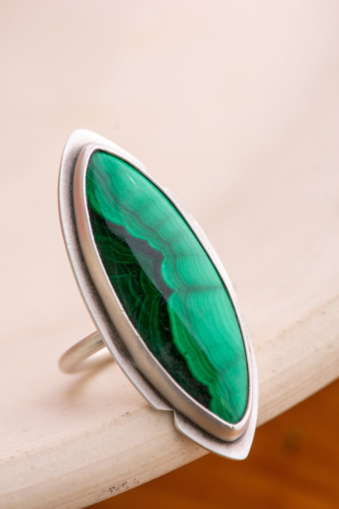 DISTANT SHORES MALACHITE RING