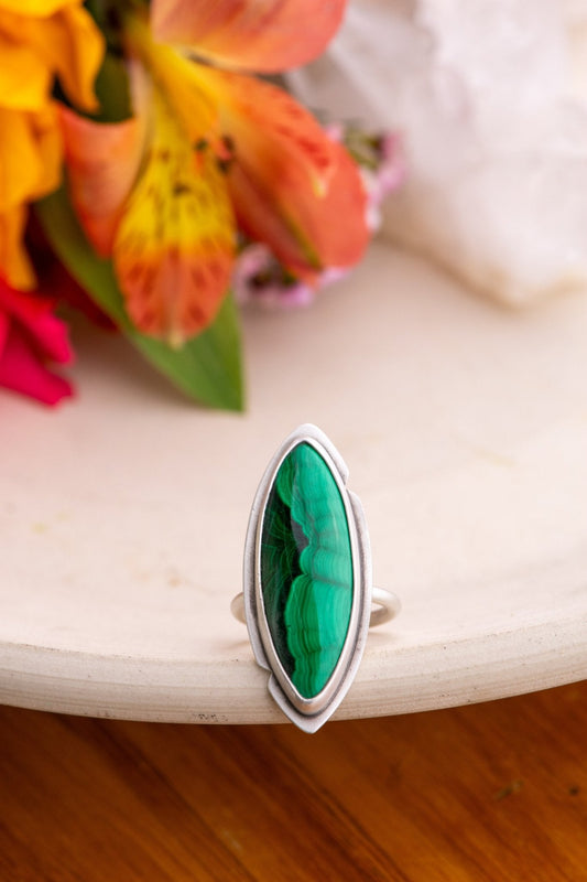 DISTANT SHORES MALACHITE RING