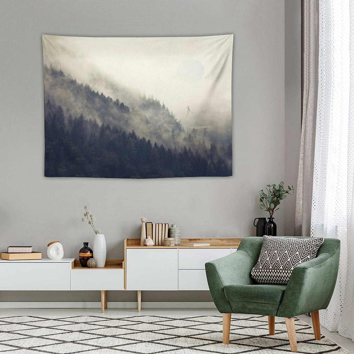 Forest Moon Tapestry