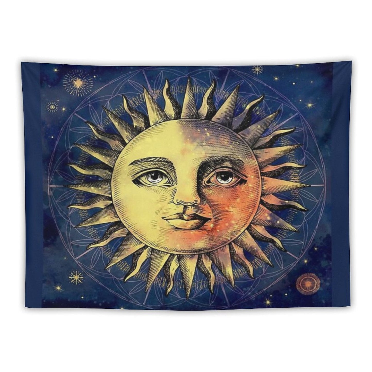 Celestial Antique Sun & Sky Tapestry