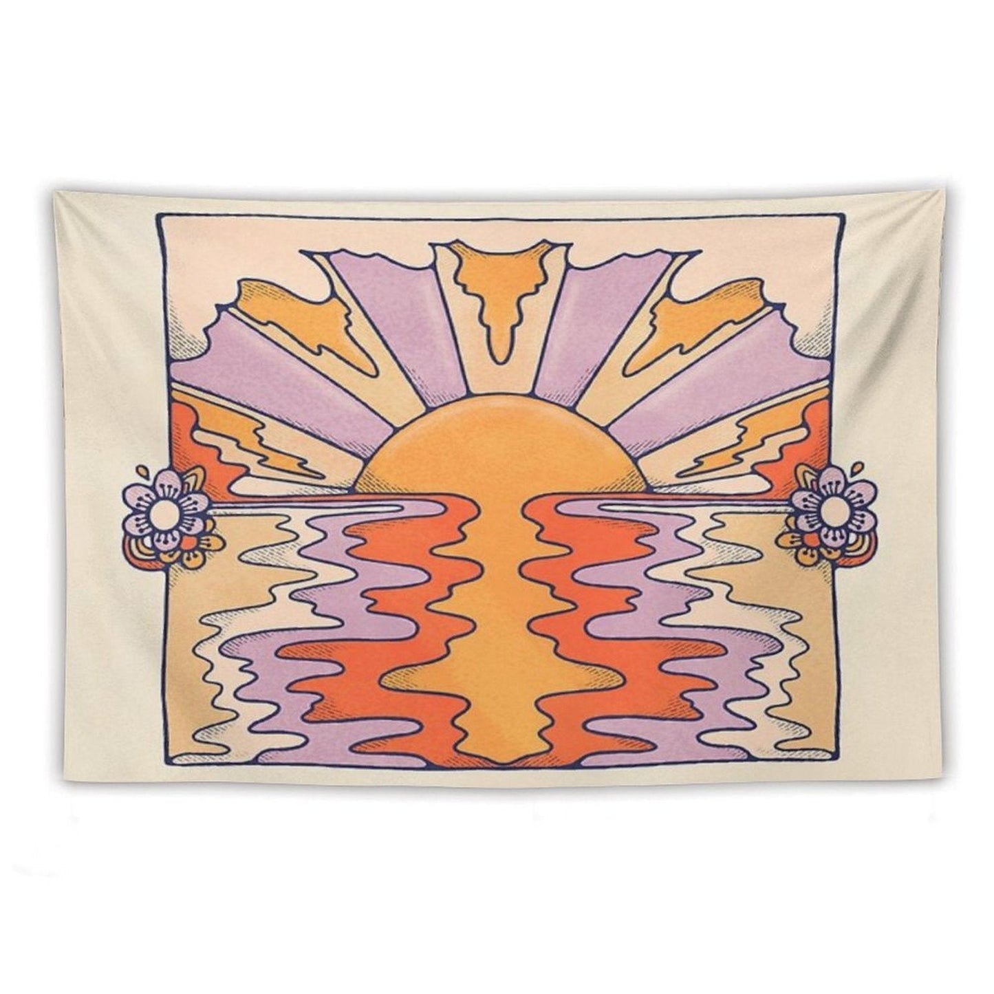 Sweet Sunset Over Byron Tapestry