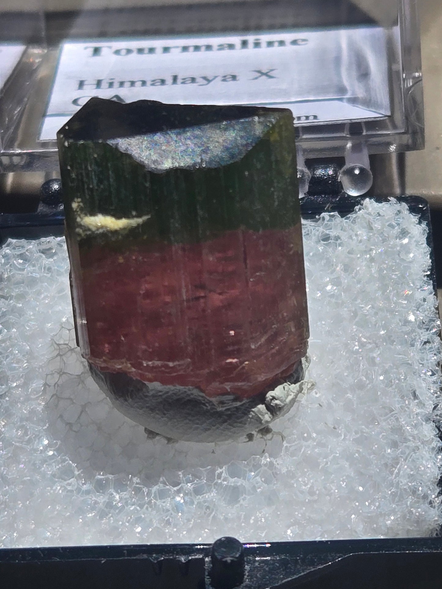 Elbaite tourmaline crystal