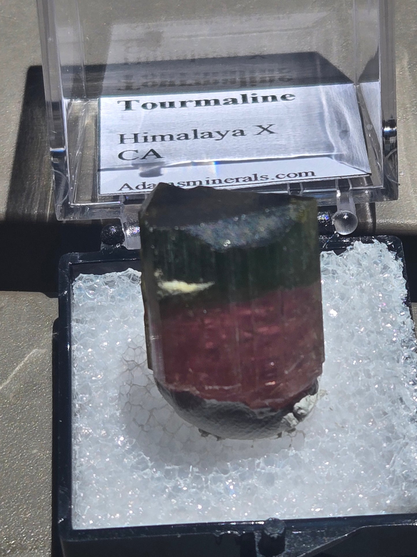 Elbaite tourmaline crystal