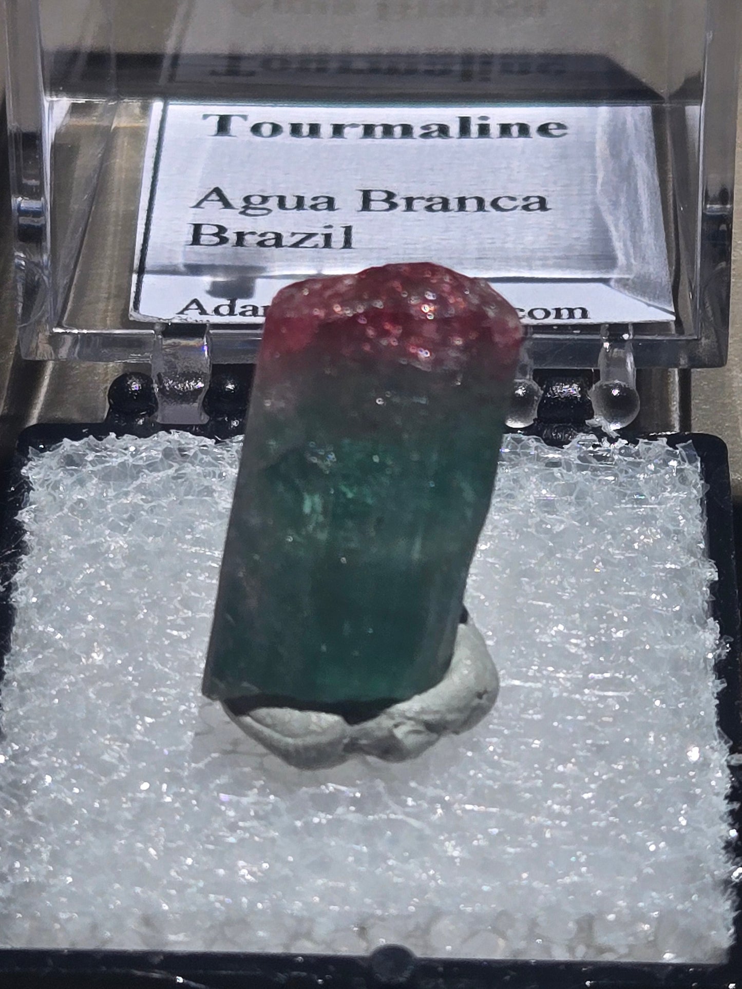 Elbaite tourmaline crystal