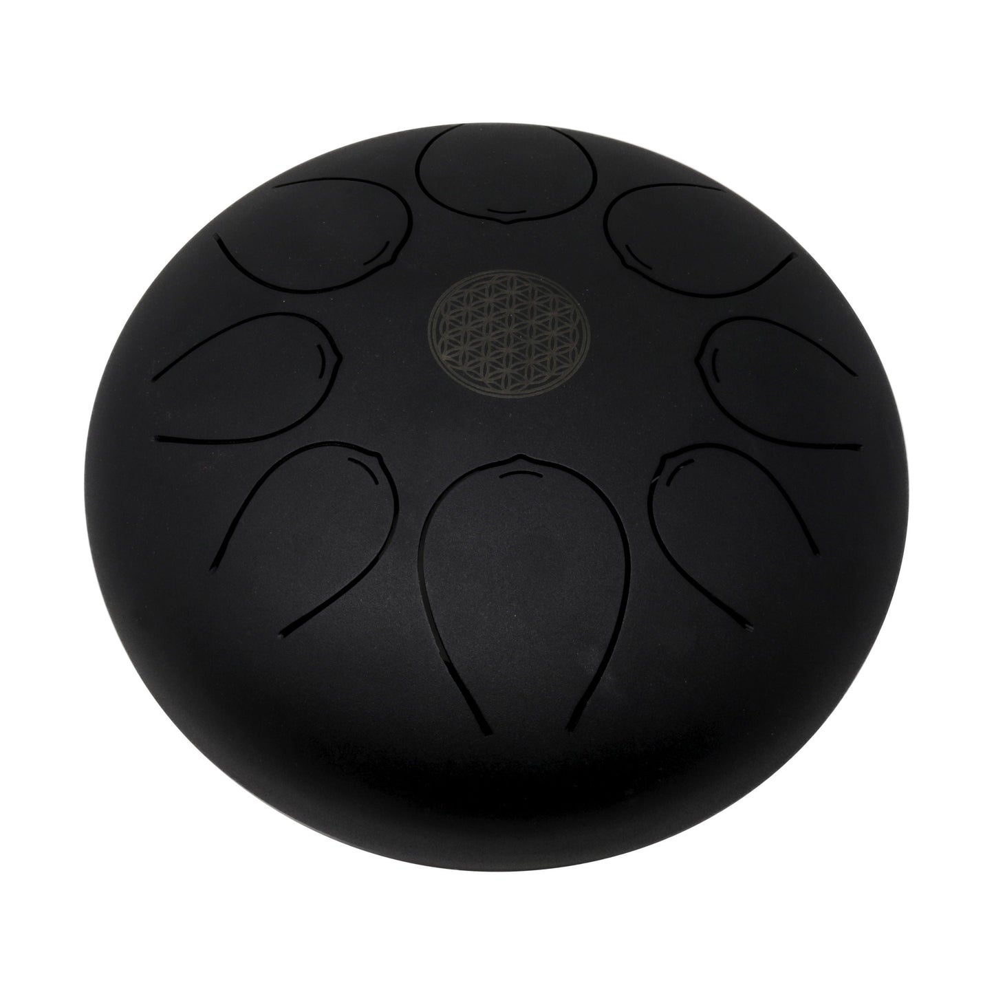 20cm Pentatonic Steel Singing Drum - Black