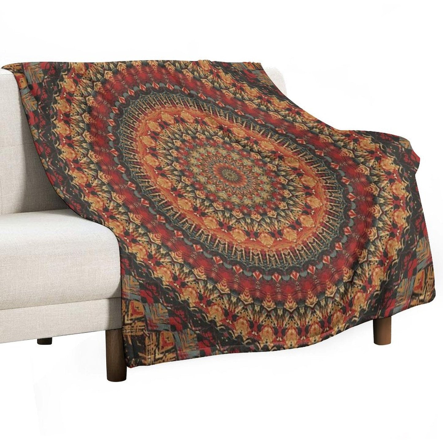 Mandala 128 Throw Blanket