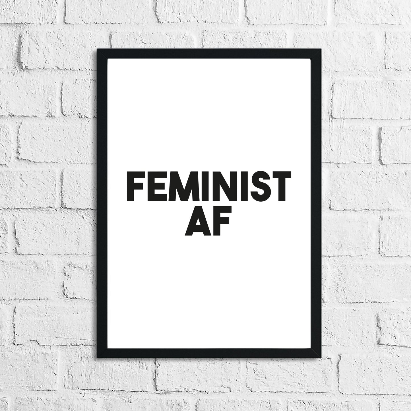 Feminist AF | Wall Home Decor Print