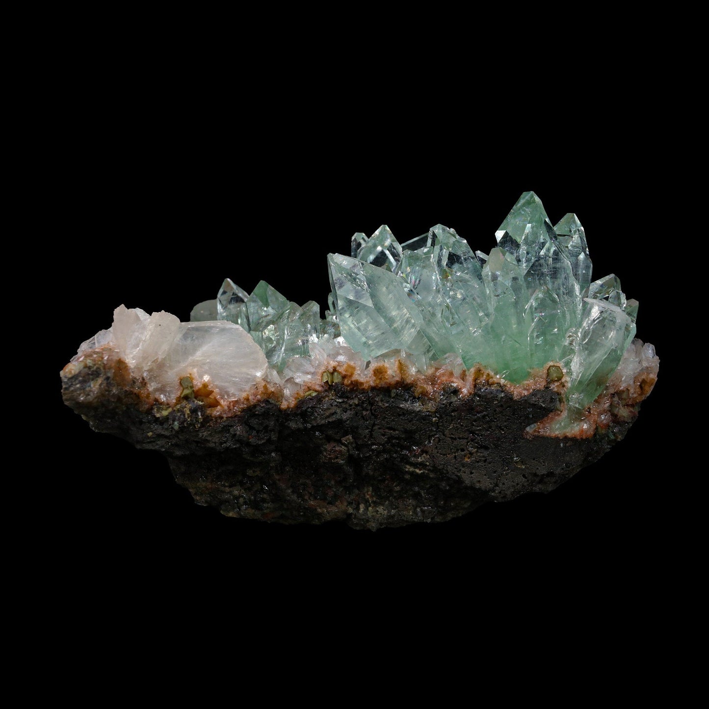 Green Apophyllite sharp terminated Natural Mineral Specimen USA # B 6932