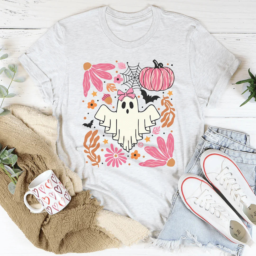 Halloween Pink Ghost - tshirt