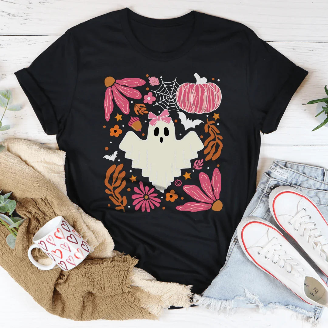 Halloween Pink Ghost - tshirt