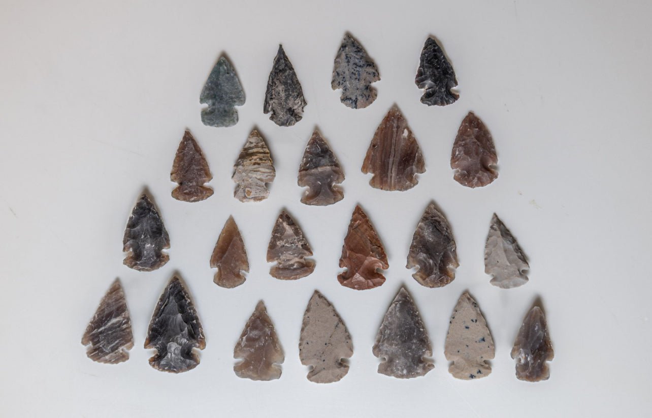 Handcrafted Stone Arrowheads – Natural Tools for Ritual, Decor & Healing