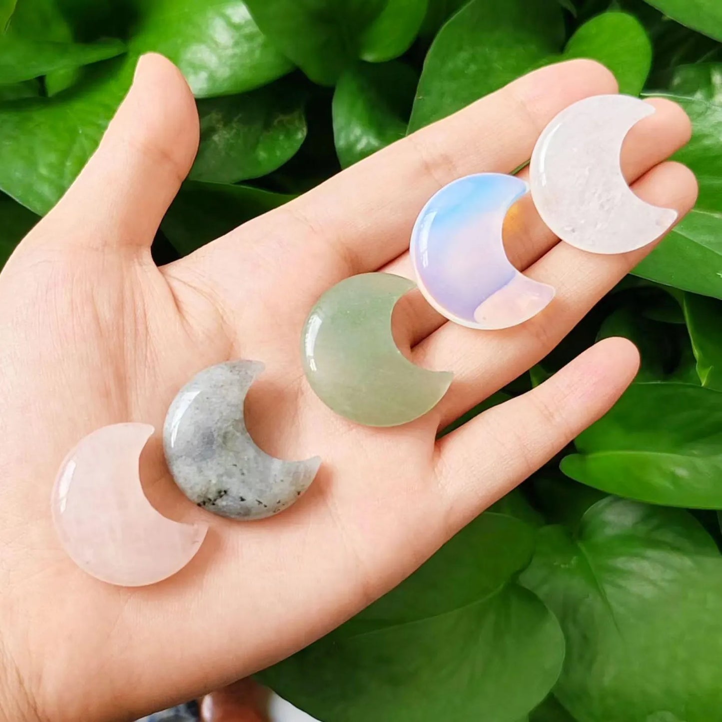 Crystal Carved Moons