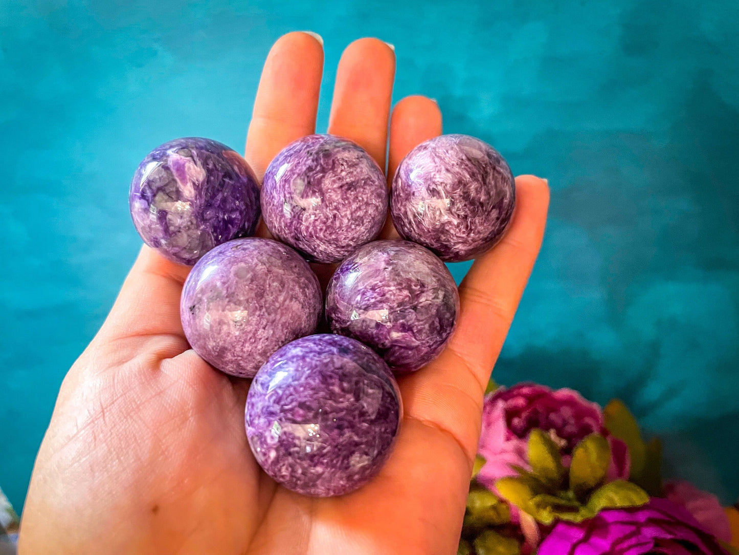1 1/4" Charoite Spheres