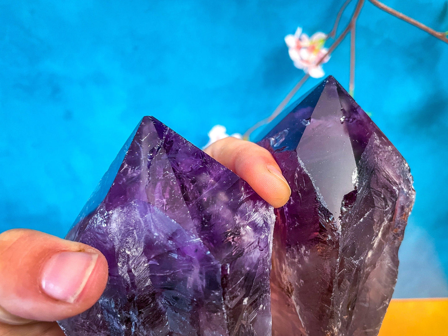 HUGE Amethyst Spears