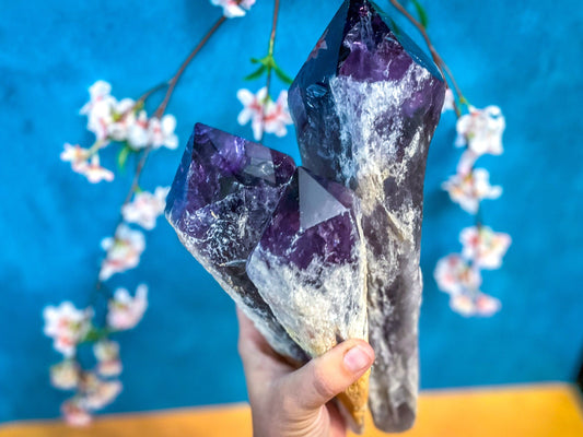 HUGE Amethyst Spears