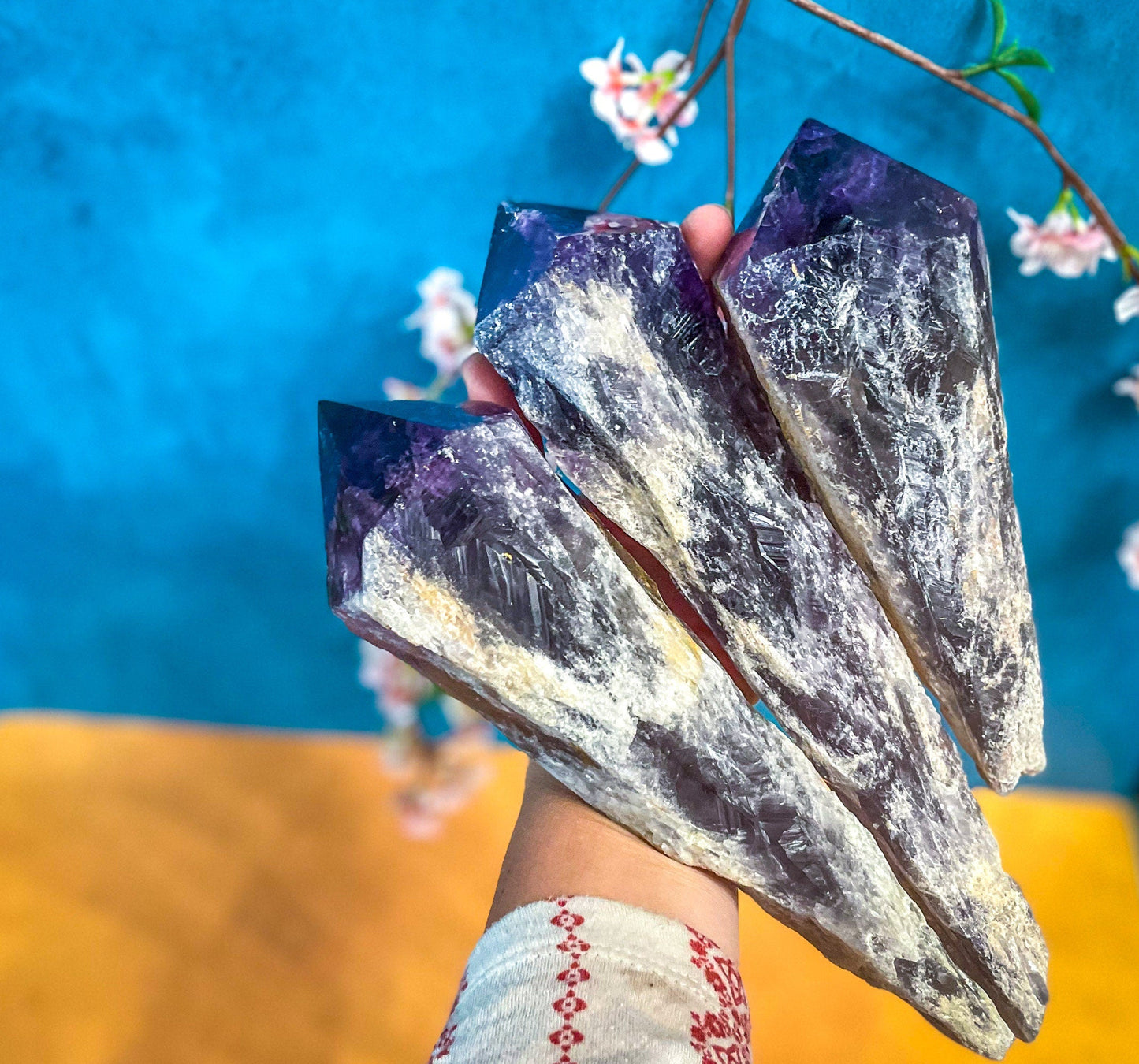 HUGE Amethyst Spears