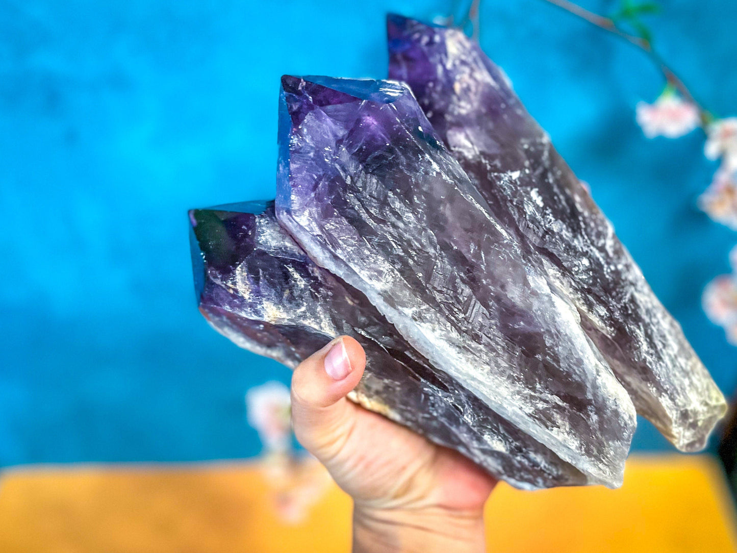 HUGE Amethyst Spears