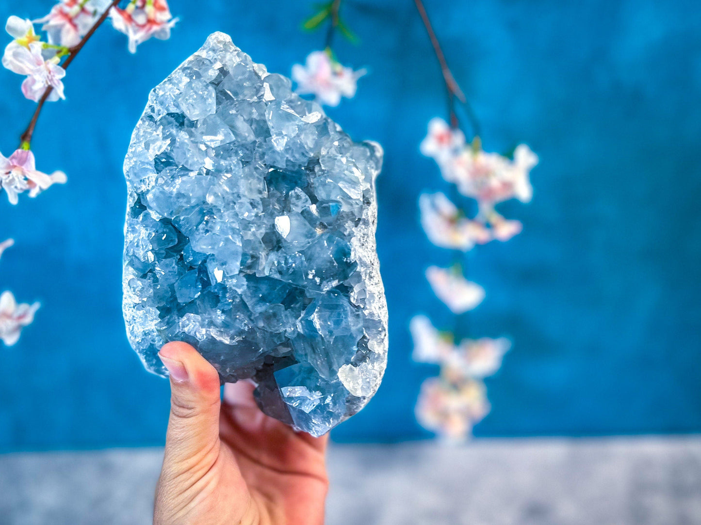 Raw CELESTITE Geodes 3 - 5 1/2 lbs