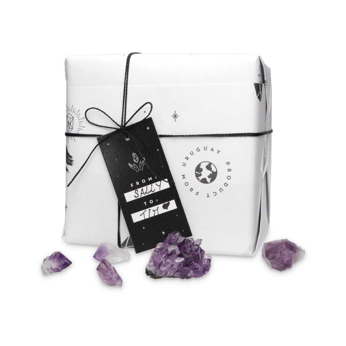 Crystal Curtain Tie Backs, Amethyst