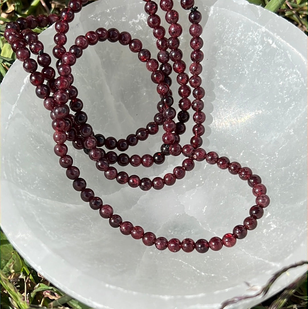 Red Garnet Stone bracelet - love & desire