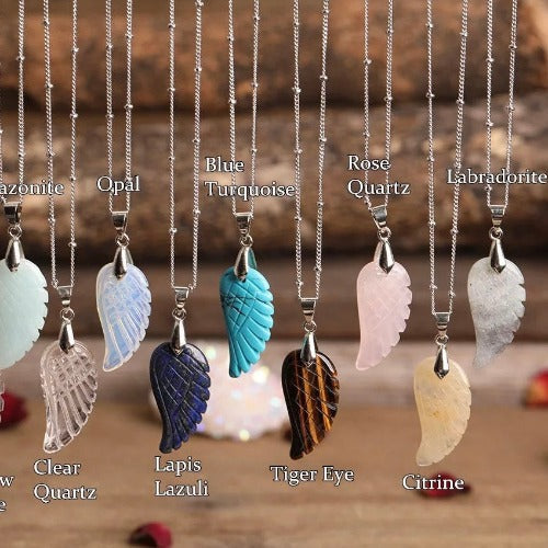 Angel Wing Crystal Necklace