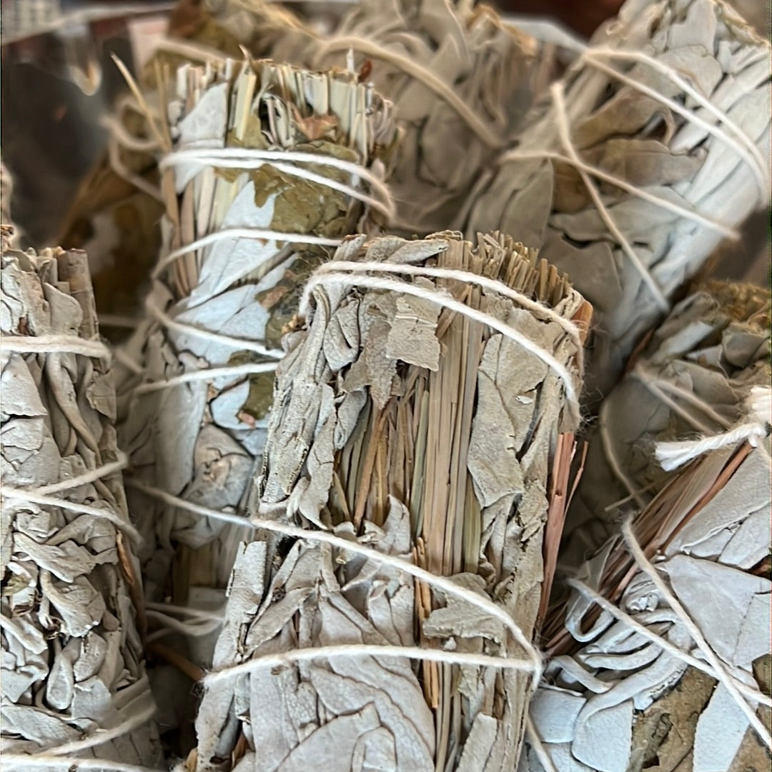 White Sage, Lemongrass & Citronella Smudging Bundles - 4" Sustainably Harvested