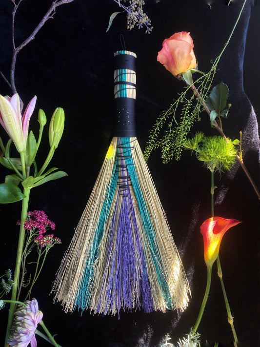Hand Dyed, Specialty Hawk Tail Brooms