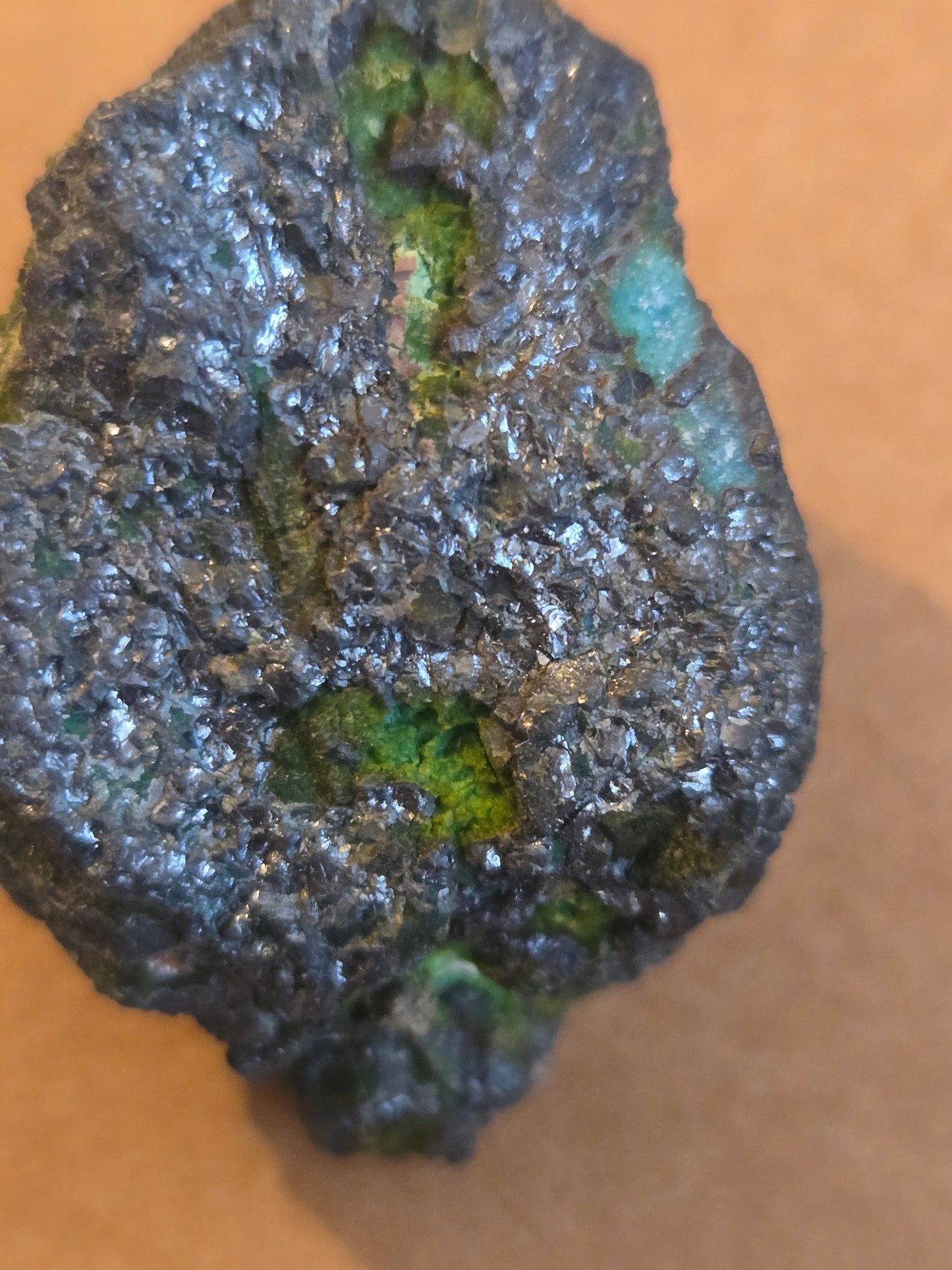 Jalpaite – 1" Green Crystal Specimen from La Mesa Chihuahua Mexico