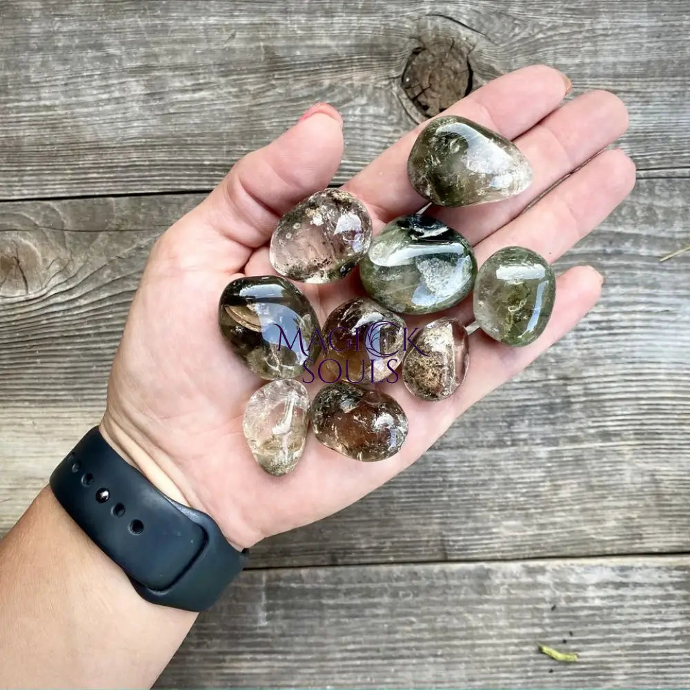 Lodolite Garden Quartz Tumble Crystal