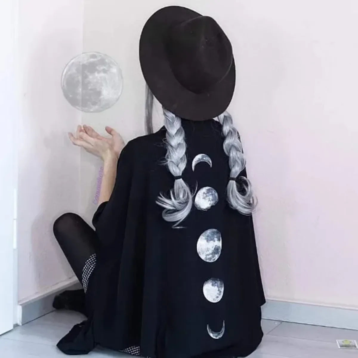 Moon Phase Gothic Tassel Cloak