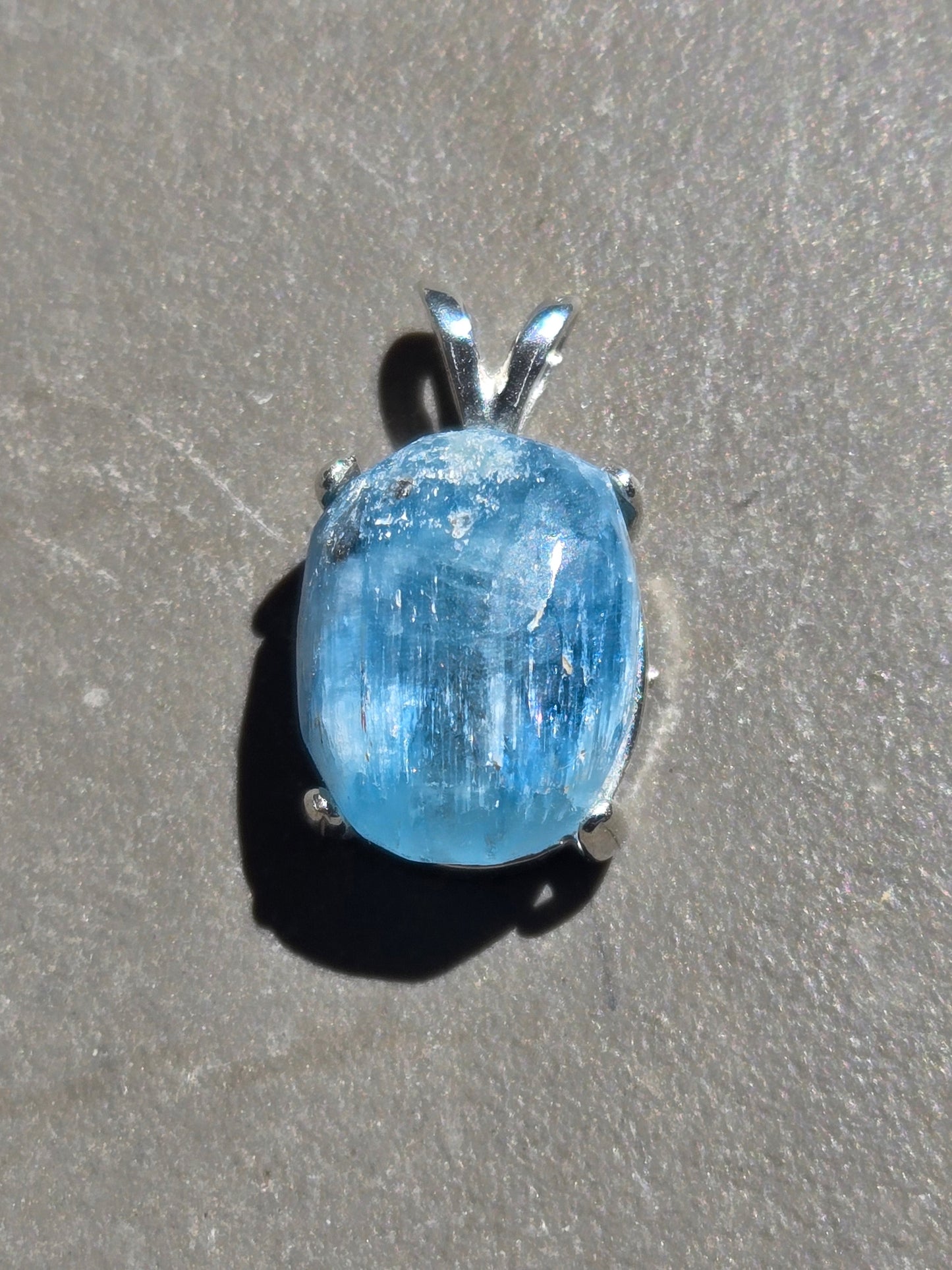 Mount Antero Colorado Cat's Eye Aquamarine pendant