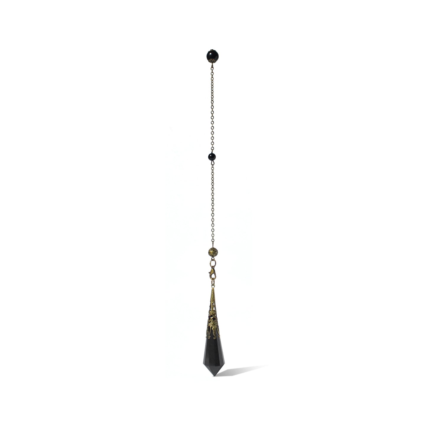 Natural Obsidian Crystal Divination Pendulum