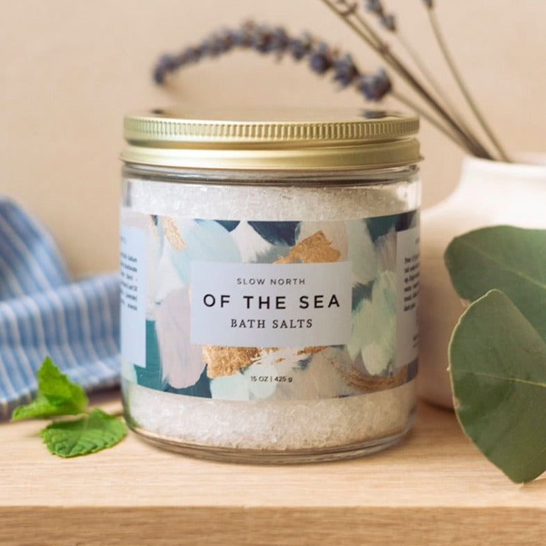 Of The Sea Bath Salts (15oz) Eucalyptus, Lavender, Peppermint