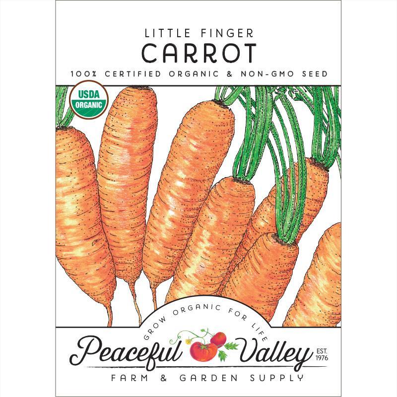 Carrot Seeds, Little Finger (Organic)