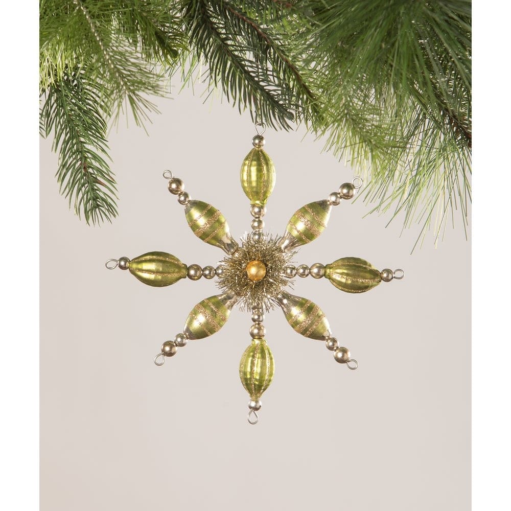 Peridot Starburst Ornament by Bethany Lowe Designs