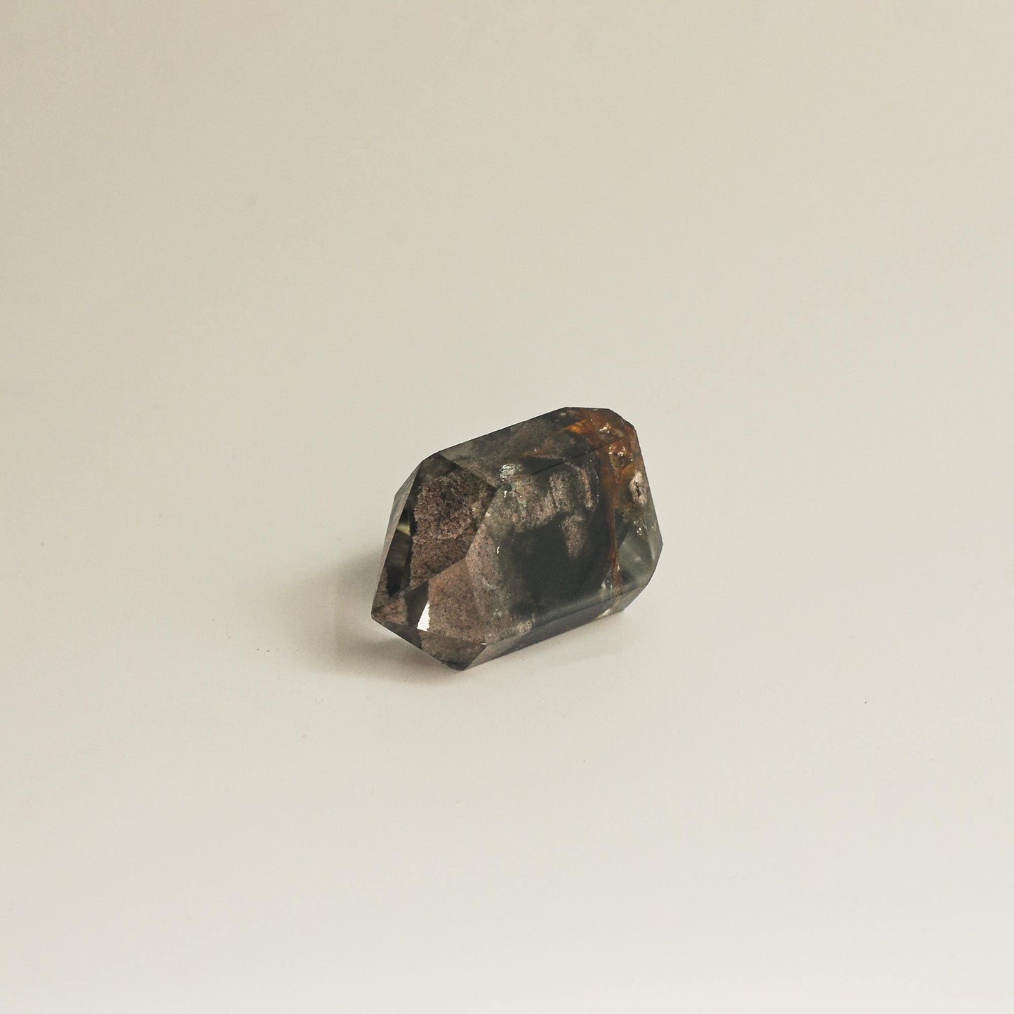 Hematite Phantom Quartz Crystal Tower | Short