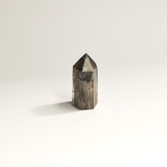 Hematite Phantom Quartz Crystal Tower | Short