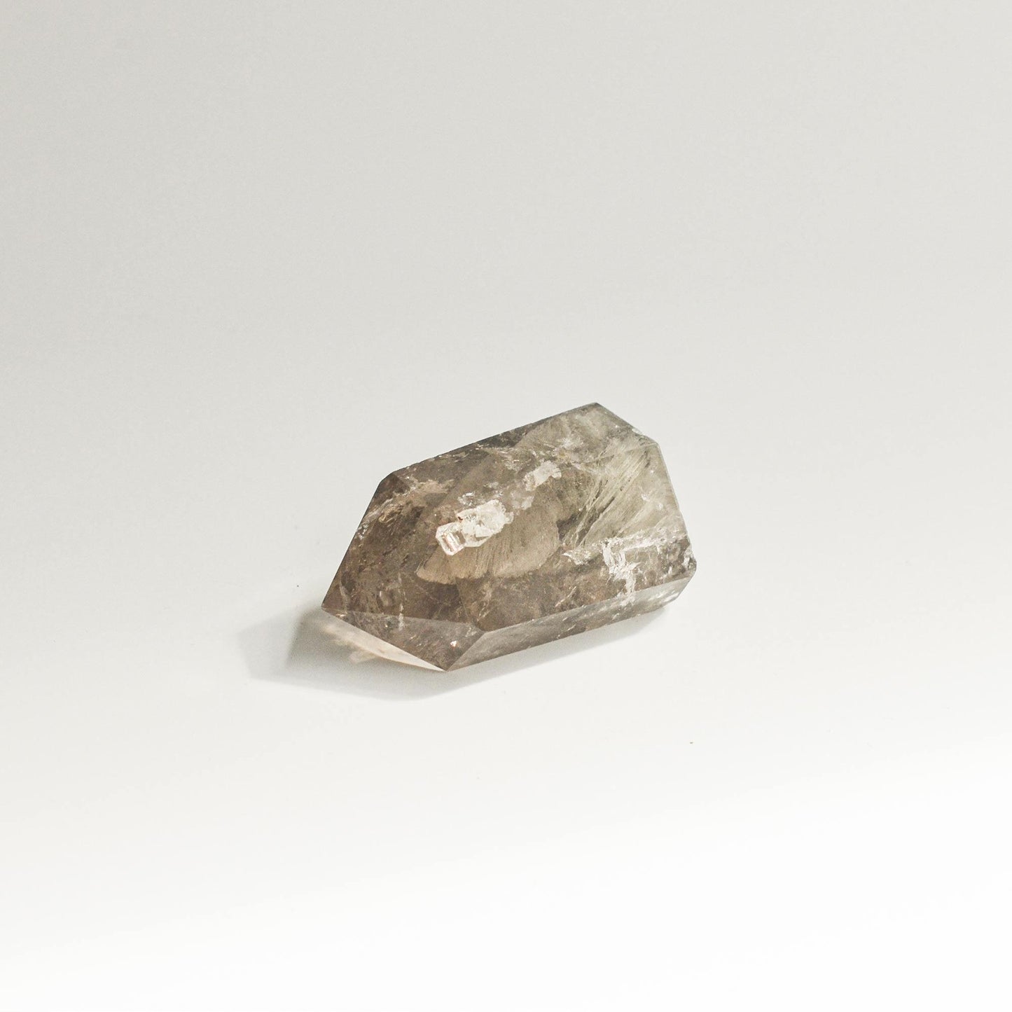 Grey Phantom Quartz Crystal Tower