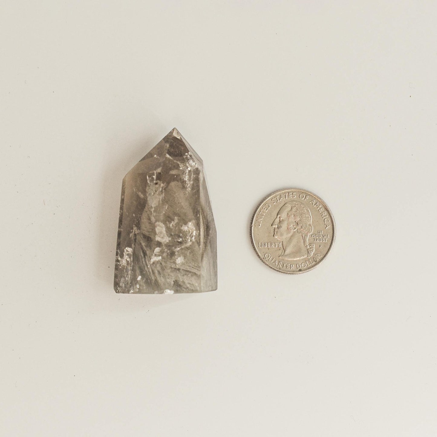 Grey Phantom Quartz Crystal Tower