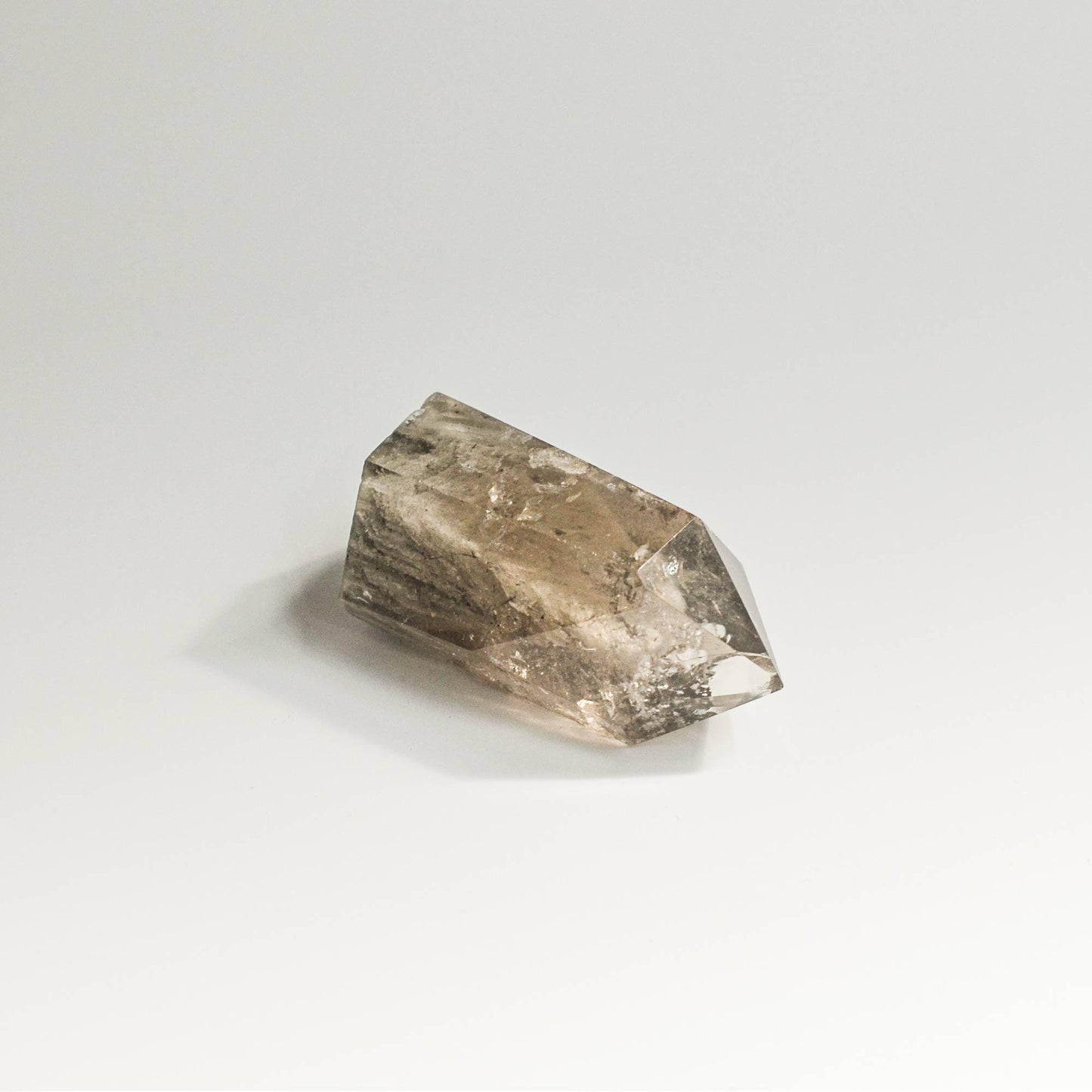 Grey Phantom Quartz Crystal Tower