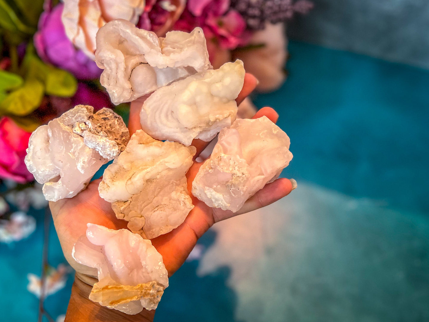 Pink Chalcedony Specimens