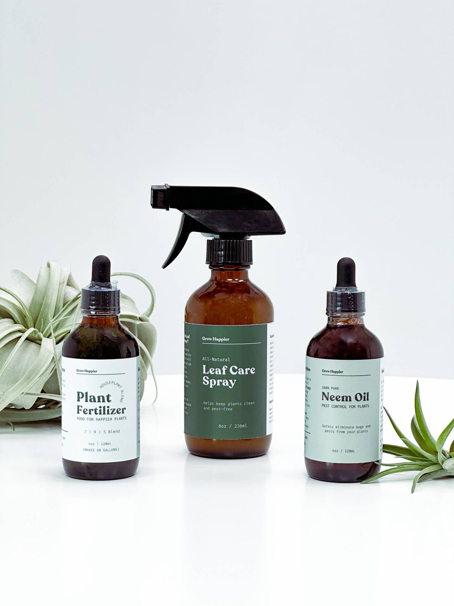 Plant Care Bundle - Neem Oil, Fertilizer, Leaf Spray