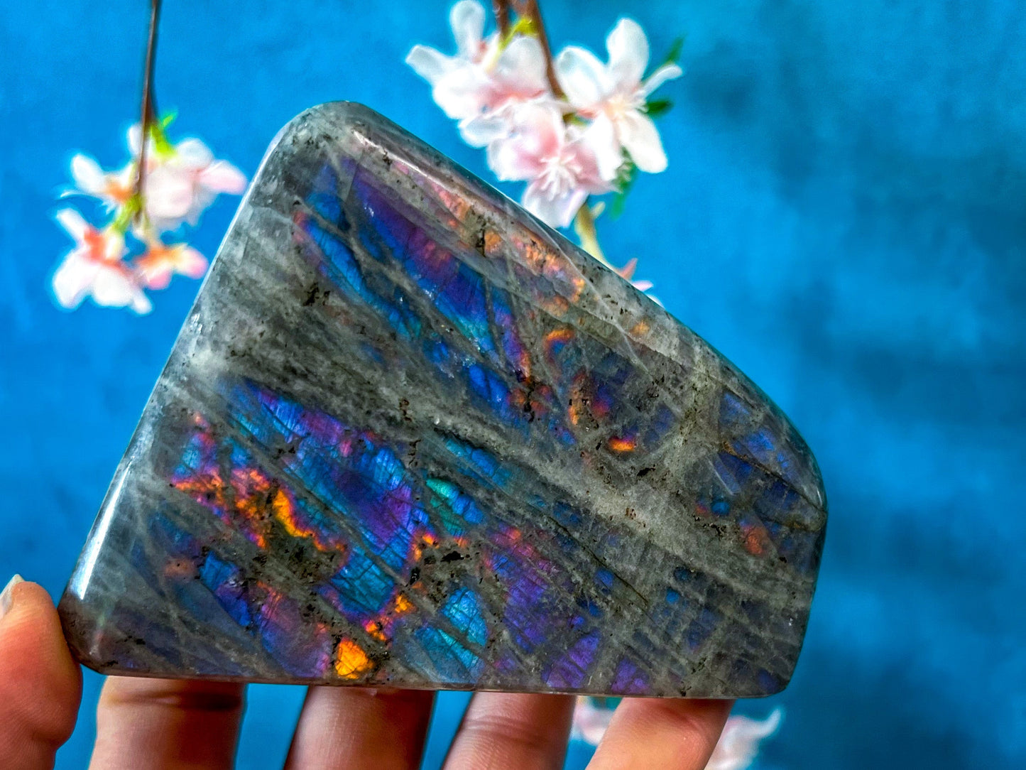 Purple Labradorite Crystal Freeform, Rainbow Labradorite, White Labradorite