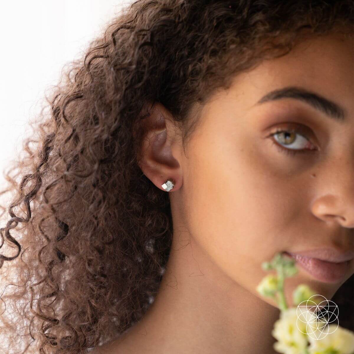 Pyrite Earrings for Wealth
