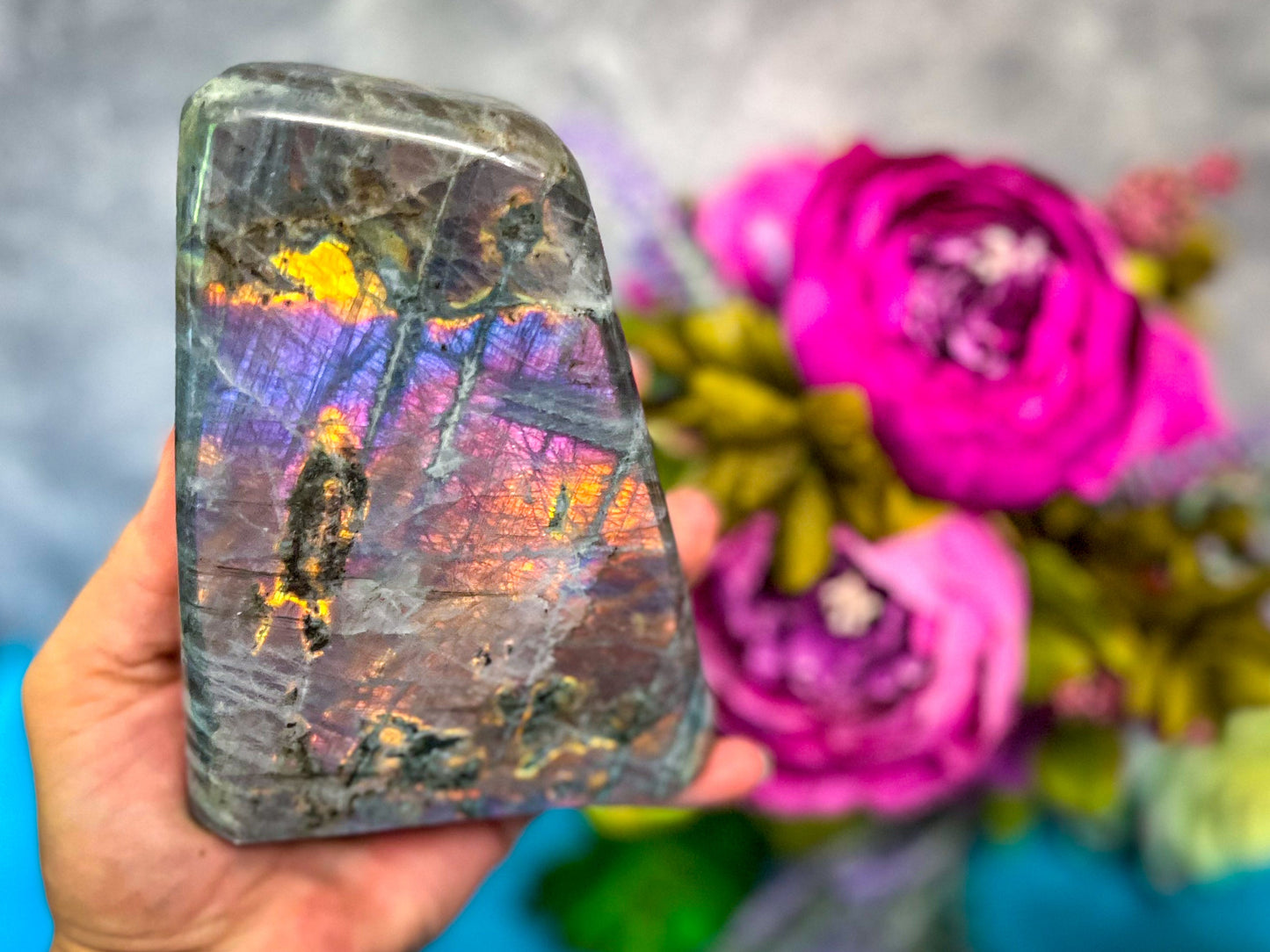 2 Lb+ Labradorite Freeform