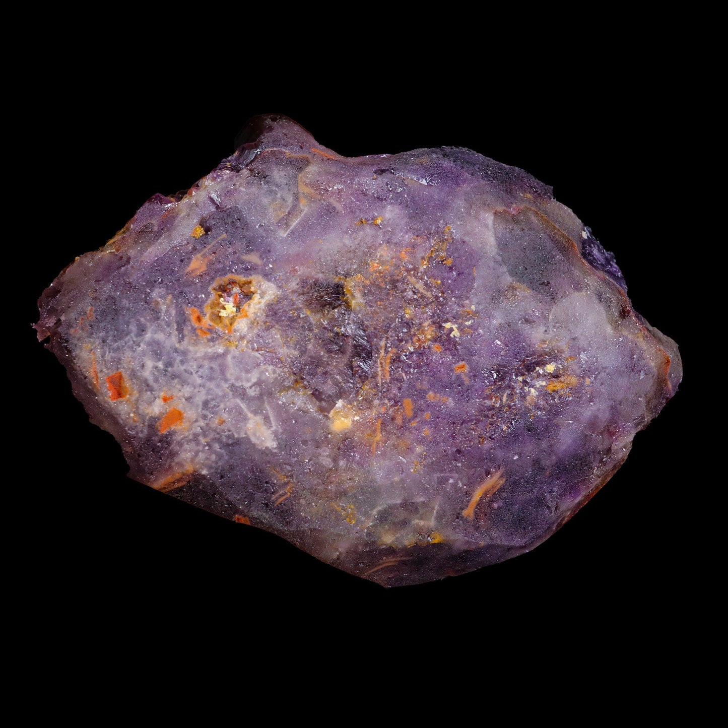 Rare Alien Amethyst with Red Hematite Natural Mineral Specimen # B 6949
