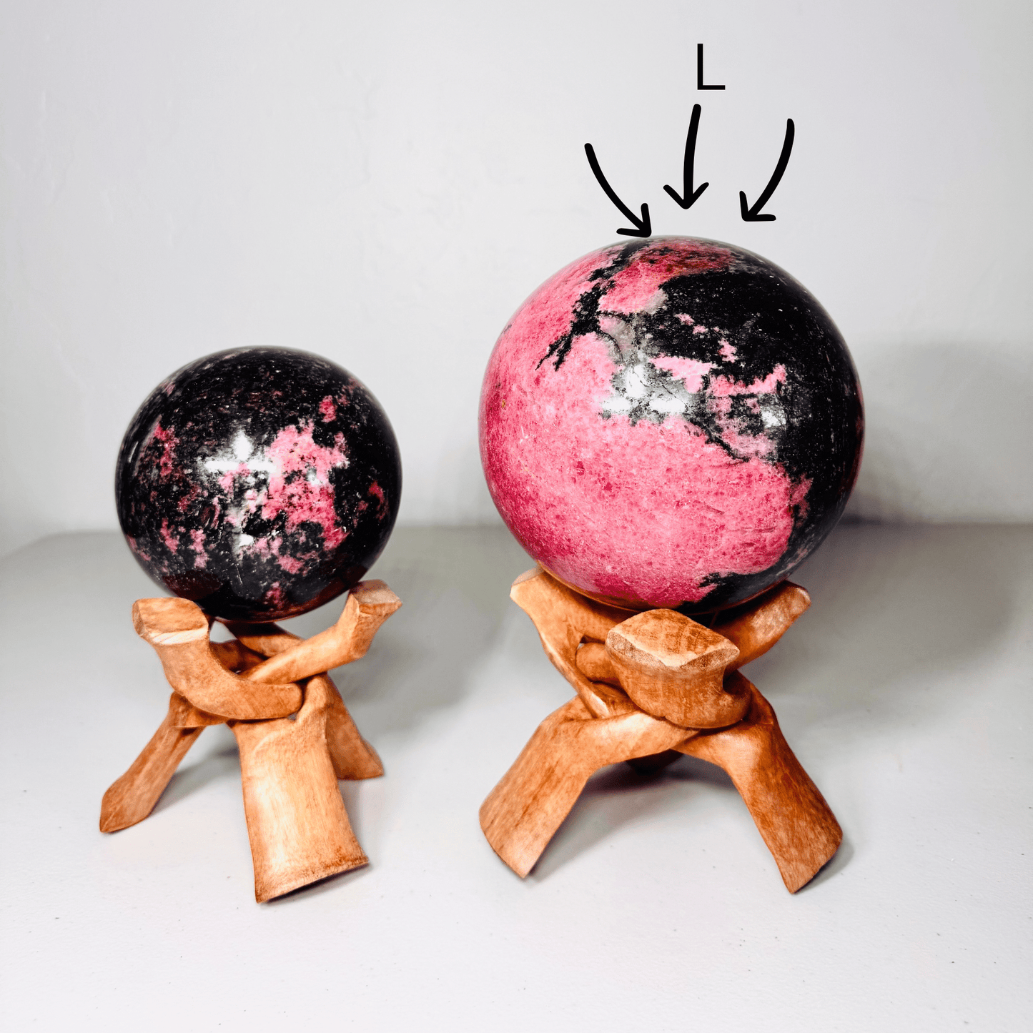 Rhodonite Sphere - 12 lbs!!